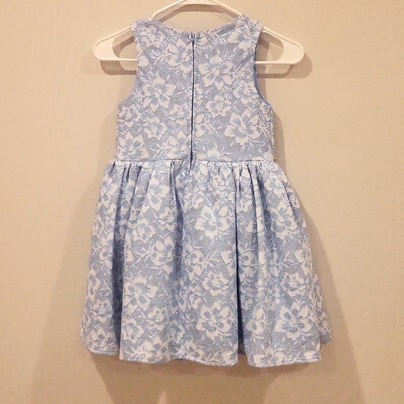 Sparkle Blue Dress 6x - Picture 4 of 5